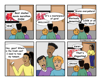 Bloody Irony by Brandi Malarkey, Artist. ItsAllMalarkey.com