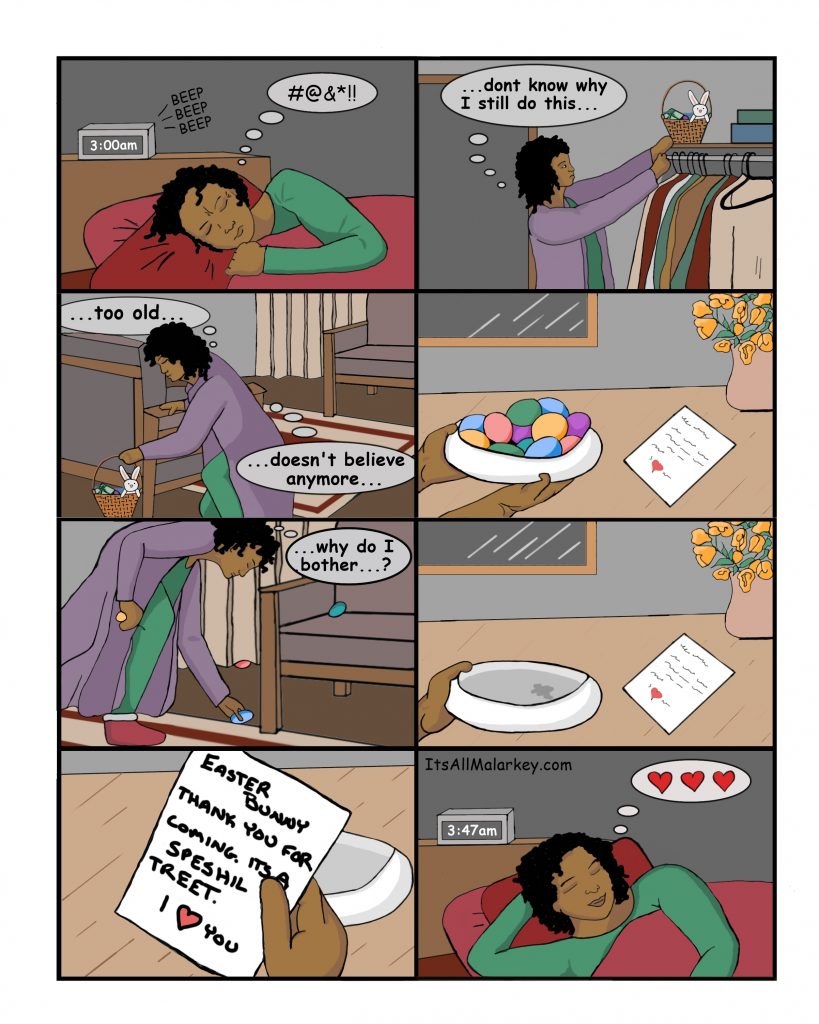 Easter Thoughts. Digital art by Brandi Malarkey, ItsAllMalarkey.com