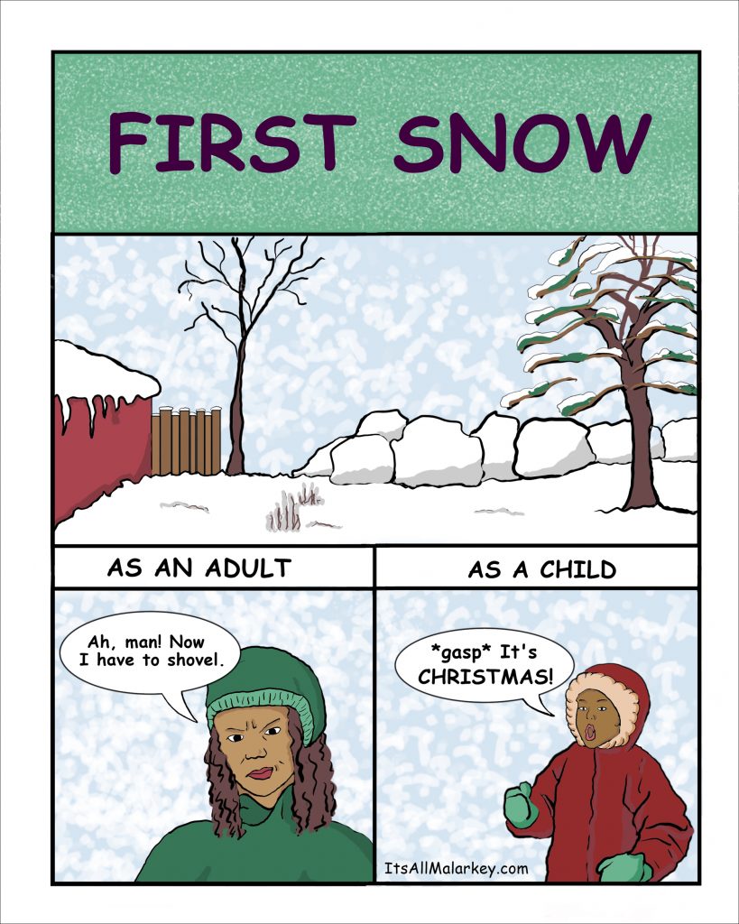 First Snow. Brandi Malarkey, artist. ItsAllMalarkey.com