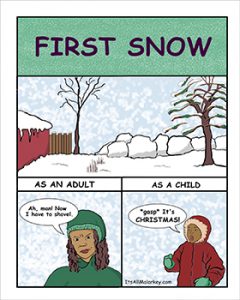 First Snow. Brandi Malarkey, artist. ItsAllMalarkey.com