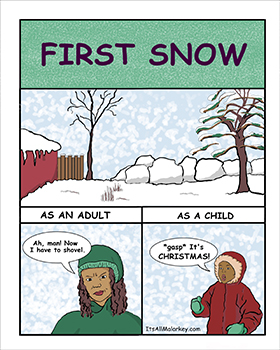 First Snow. Brandi Malarkey, artist. ItsAllMalarkey.com