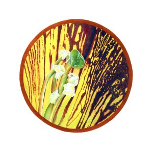 Inside Out Collection Petunia Gouache 15x15 Brandi Malarkey, artist. ItsAllMalarkey.com