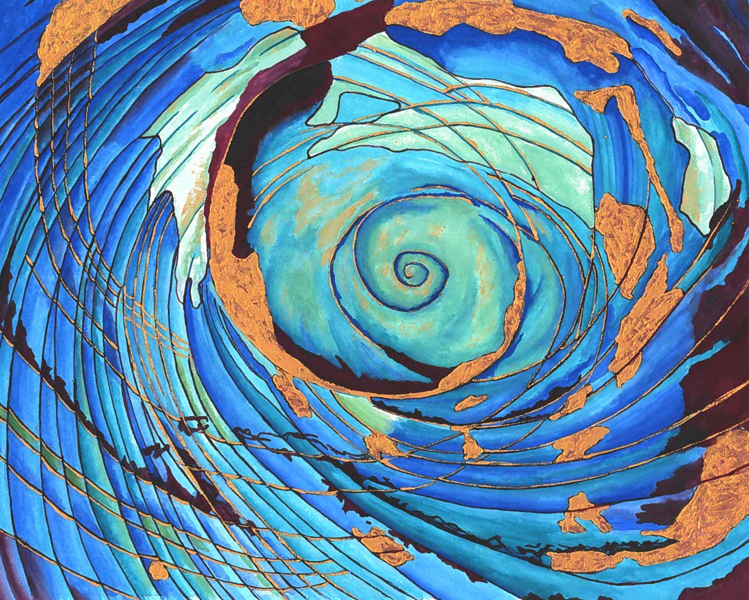 Renewed Gouache on paper 9.5×12 Brandi Malarkey, Artist. ItsAllMalarkey.com