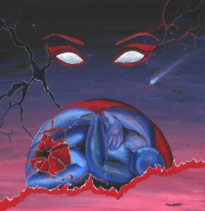 Revisited. Acrylic on canvas. 12×12 Brandi Malarkey, artist. ItsAllMalarkey.com