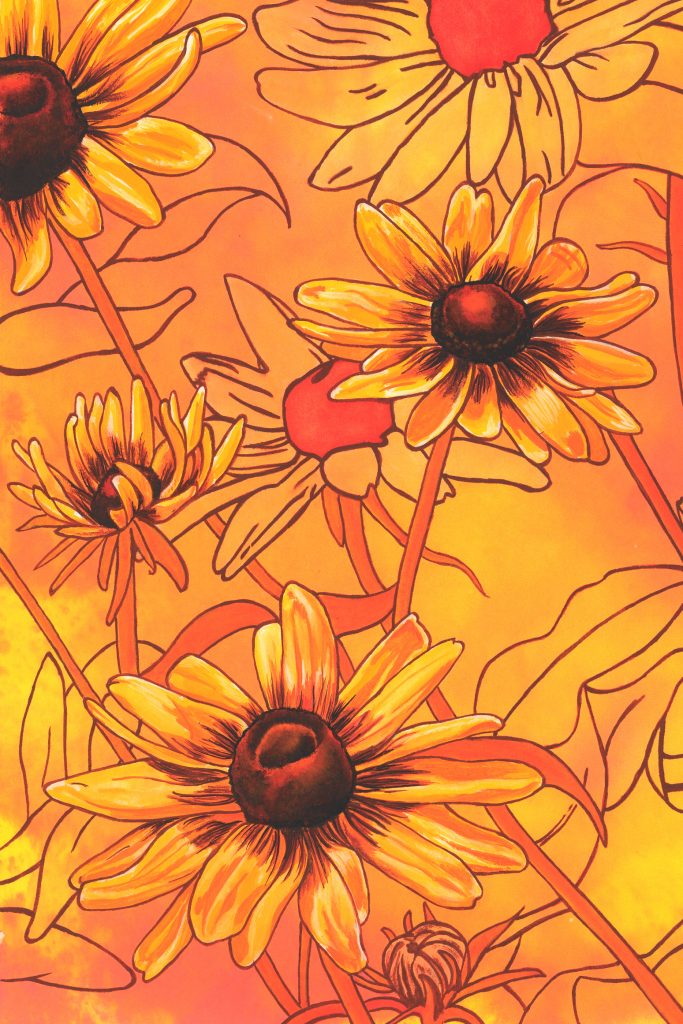 Breath of Autumn. Gouache. Brandi Malarkey, artist. ItsAllMalarkey.com